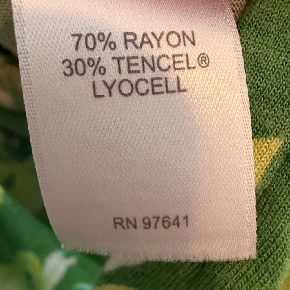 J. Jill Green Floral Print Women’s Tunic size XL - Picture 6 of 6